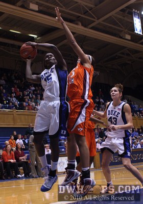 Bridgette Mitchell angles to the hoop -  - 