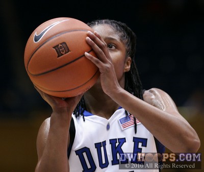 Keturah Jackson at the free throw line -  - 