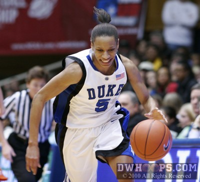 Jasmine Thomas happy on a steal -  - 