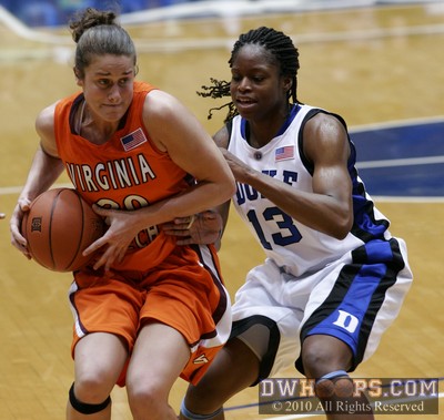 Linsday Biggs closely guarded by Karima Christmas -  - 