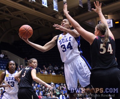 Krystal Thomas tries to go around Ciera Brevard for a layup -  - 