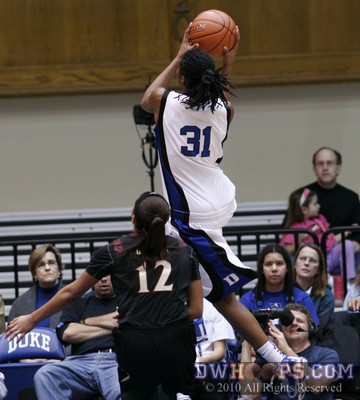 Keturah Jackson goes up for a layup but hits the bottom of the backboard -  - 