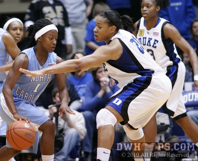 Joy Cheek guards She'la White -  - 