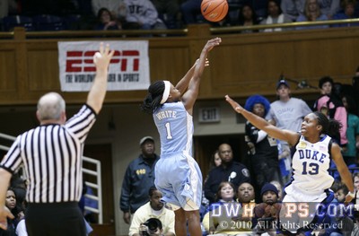 She'la White hits an open three for Carolina -  - 
