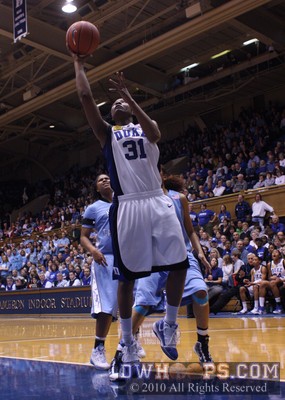 Keturah Jackson drives past everybody to score easily -  - 