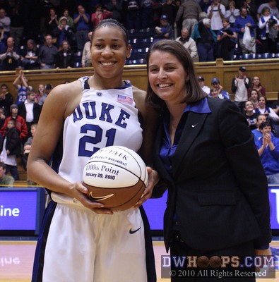 Joy Cheek gets her 1,000th point basketball -  - 
