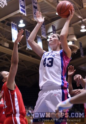 Allison Vernerey notches two of her 16 first half points -  - 