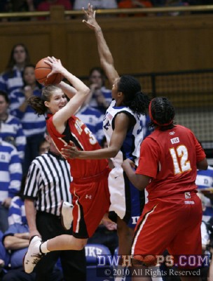 Keturah Jackson fouls Lori Bjork -  - 