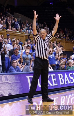 ...a foul is called off the ball!  Duke would get a five point trip. -  - 