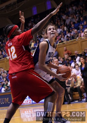 Allison Vernerey eyes the basket -  - 