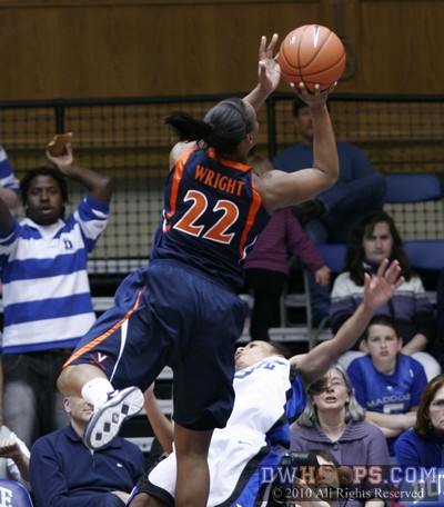 Monica Wright sends Jasmine Thomas sprawling -  - 