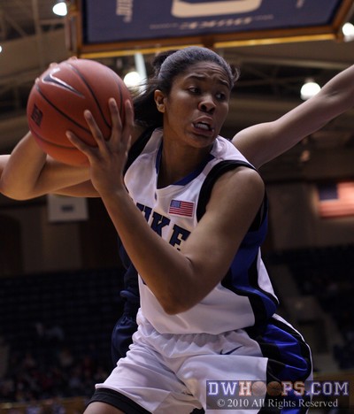 Krystal Thomas seizes an offensive rebound -  - 