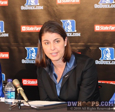 Joanne P. McCallie answers a question from the assembled media -  - 