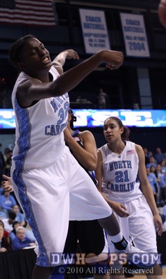 Waltiea Rolle swats a ball out of the paint -  - 