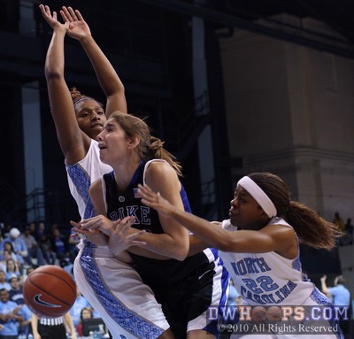 Allison Vernerey stripped of the basketball by Cetera DeGraffenreid (22) -  - 