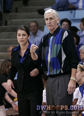Joanne P. McCallie and Al Brown on the Duke sideline -  - 