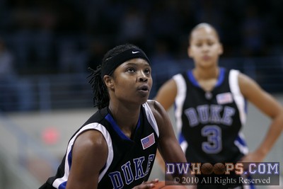 Keturah Jackson on the line missing Duke's sixth straight free throw -  - 