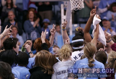 Martina Wood in the midst of the UNC throng -  - 