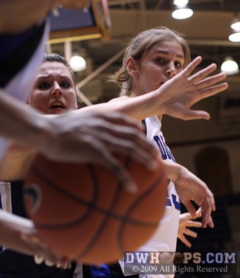 Allison Vernerey defends a Georgia Southern inbounds play -  - 