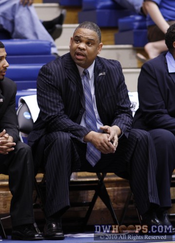 Hampton Head Coach David Six on the Pirate bench -  - 