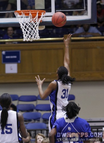 Keturah Jackson scores two of her game high 13 on a transition layup -  - 