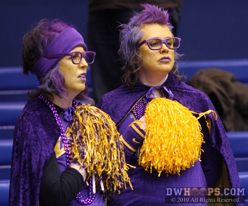 A pair of LSU Bleacher Creatures during the National Anthem -  - 