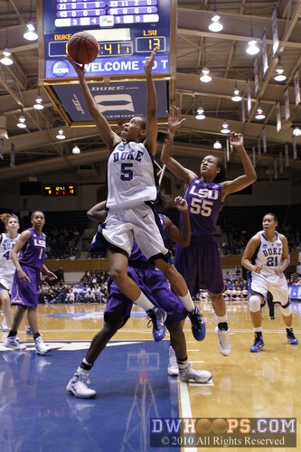 Jasmine Thomas goes in for a layup -  - 
