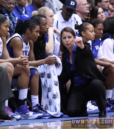 Coach P counsels Keturah Jackson before sending her right back in -  - 