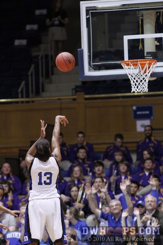 Karima Christmas made both free throws as Duke started a mini-run over the last 3:54 of the first half. -  - 