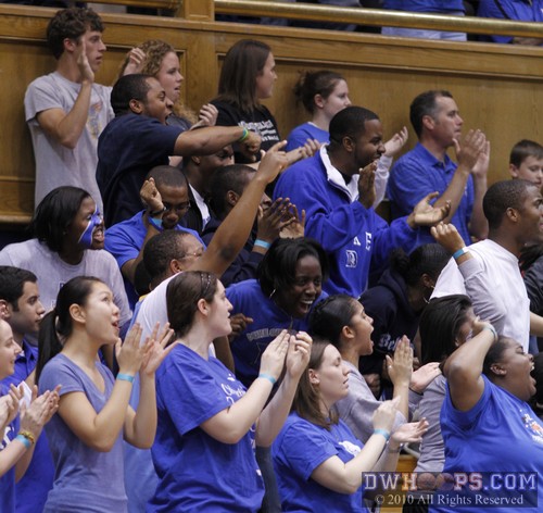 Cameron crowd loving it as Duke pulls even at 23-23.  A thanks to the students for turning out tonight! -  - 