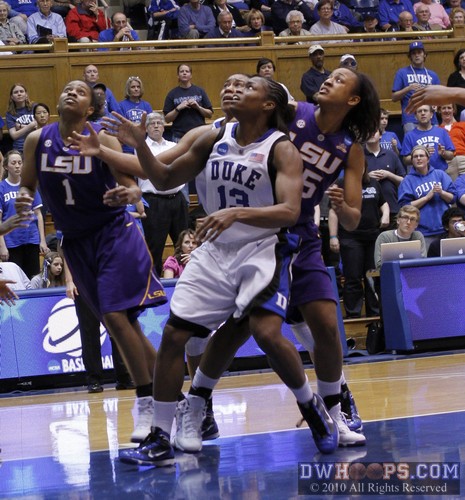 Karima Christmas (13) looks up towards her missed layup, which she would rebound. -  - 