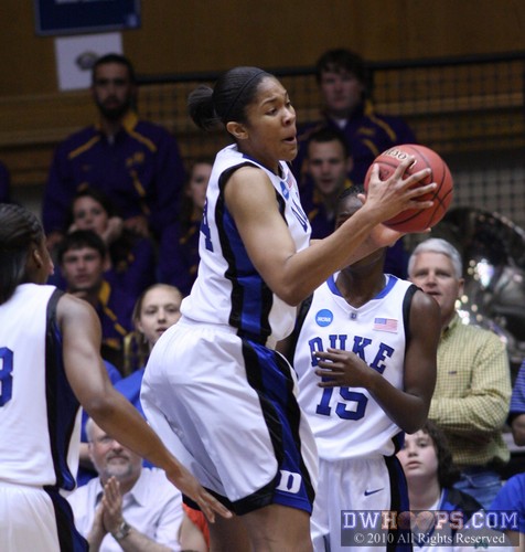 Krystal Thomas grabs a rebound -  - 