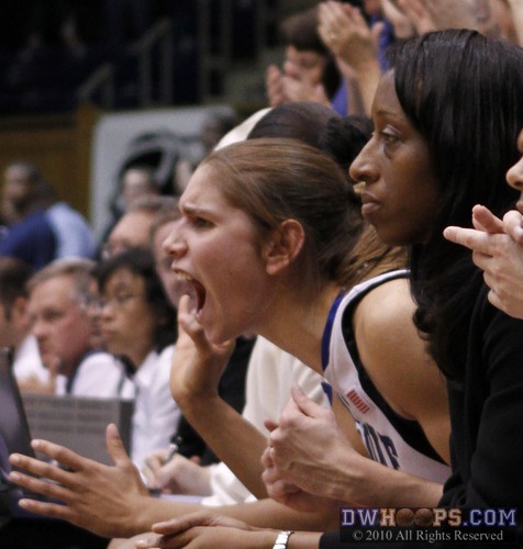 Vernerey and Sam Williams (right) on the Duke bench -  - 