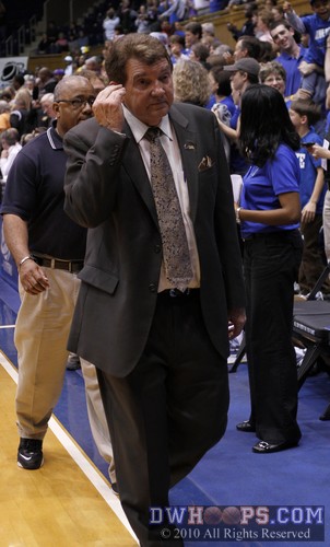 Van Chancellor leaves the Cameron court -  - 