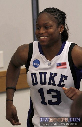 Karima heading back to the locker room -  - 
