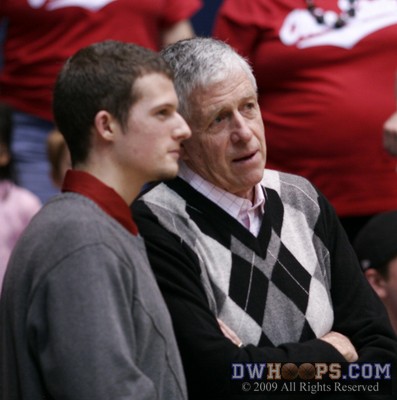 Former Duke Men's Assistant Pete Gaudet (right) is video coordinator for Ohio State.  Without his efforts in the 80's and 90's there would be a lot fewer white banners in Cameron. -  - 