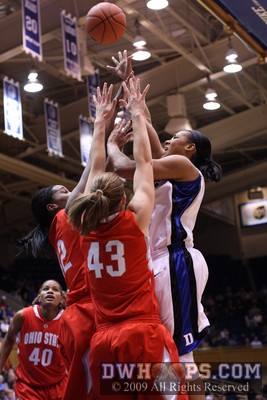 Joy Cheek puts up a contested shot in the lane -  - 