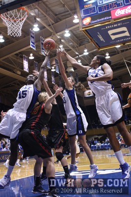 Down 12, Duke tries for a third consecutive offensive rebound -  - 