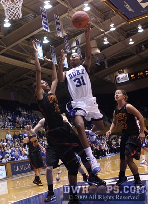 Keturah Jackson unable to convert in the lane -  - 