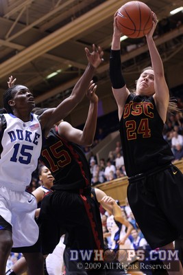 Ashley Corral grabs a key defensive board -  - 