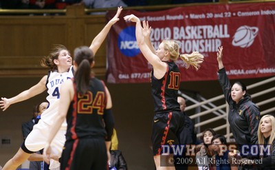 Heather Oliver continues to bomb, she was 4-6 from long range, all in the second half.  Back to a one possession game and the technical sure looks huge. -  - O10;2,2:50,72-69