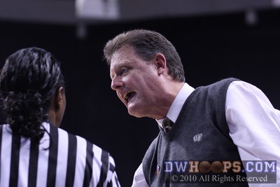 Petersen getting the last word after a time out -  - 