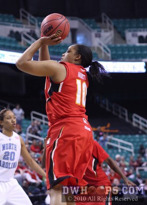 Anjale Barrett shoots for Maryland -  - 