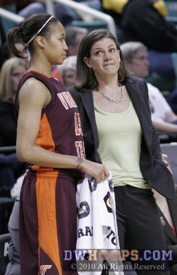 Beth Dunkenberger reminds Utahya Drye to not foul -  - 