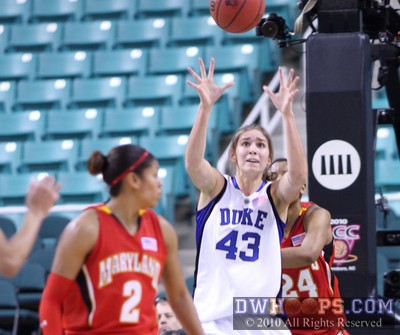 Allison Vernerey receives in the low post -  - 
