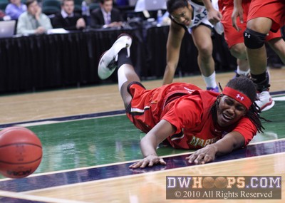 Lynetta Kizer loses it out of bounds -  - 