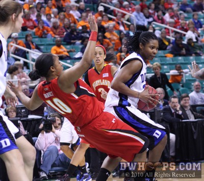 Anjale Barrett draws a charge from Keturah Jackson -  - 