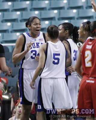Krystal reacts to her great block -  - 