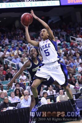Jasmine Thomas soars to the basket in spectacular fashion -  - 