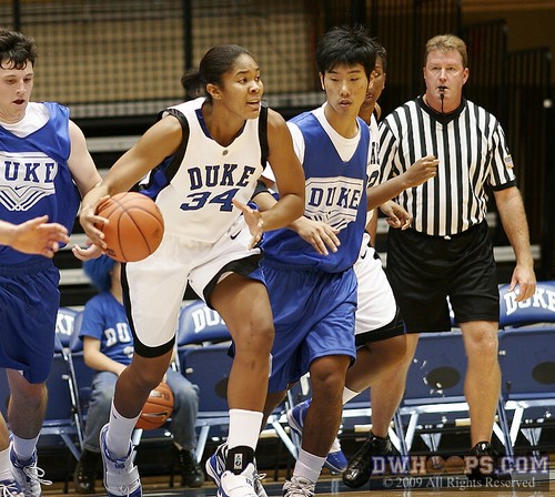 Krystal Thomas starts a fast break -  - 